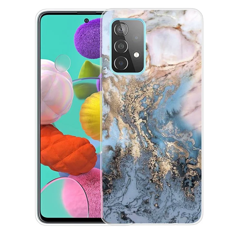 Per Samsung Galaxy A13 4G Marble Design Series B Slim Anti-Scratch Shockproof TPU Back Cover - Stile T