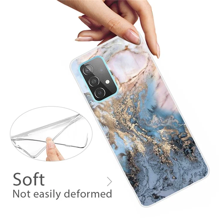 Per Samsung Galaxy A13 4G Marble Design Series B Slim Anti-Scratch Shockproof TPU Back Cover - Stile T