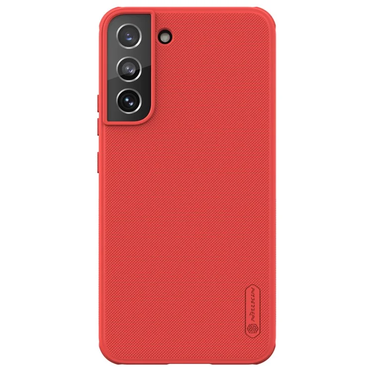 Nillkin Shield Shield Pro Anti-fingerprint PC + TPU Protective Telefon Case Cover Per Samsung Galaxy S22 + 5G - Rosso