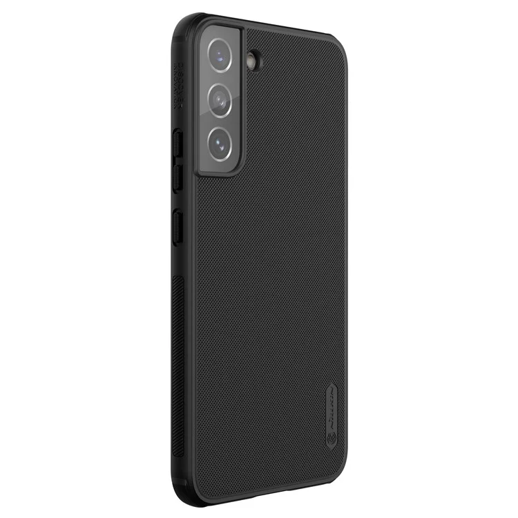 Nillkin Frosted Shield Pro Anti-Scratch-Mobiltelefon-Abdeckung Hard PC + TPU-Telefon-Hülle Für Samsung Galaxy S22 5G - Schwarz