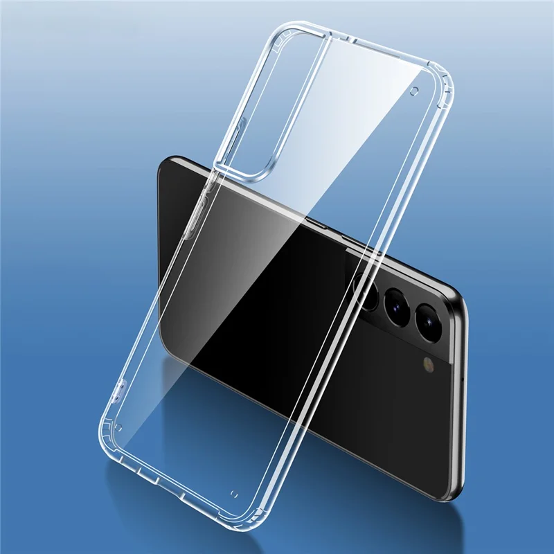FUKELAI Ultra Thin Transparent TPU Case Mobile Phone Shockproof Protective Cover for Samsung Galaxy S22+ 5G