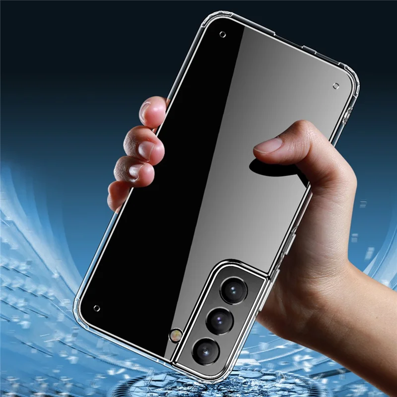 FUKELAI Ultra Thin Transparent TPU Case Mobile Phone Shockproof Protective Cover for Samsung Galaxy S22+ 5G