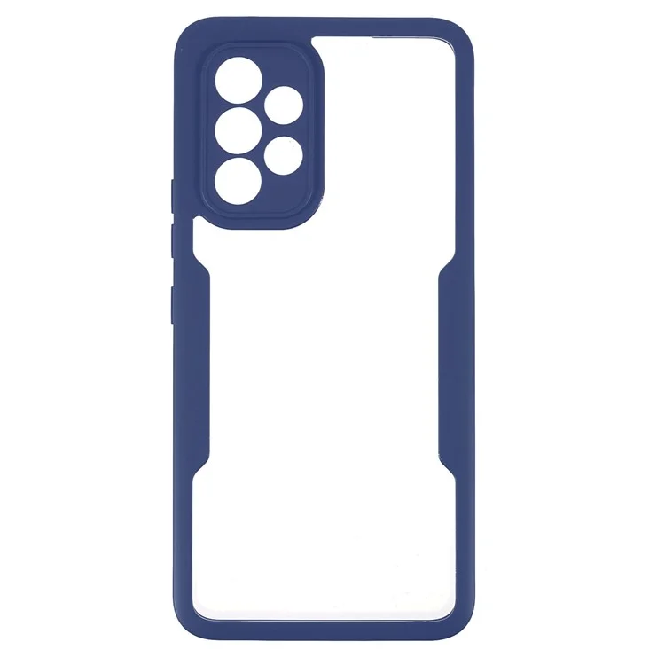 PET-Displayschutzfolie + Acryl-Rückwand + TPU-Rahmen Abnehmbar 2-in-1 Anti-Scratch-Hülle Für Samsung Galaxy A53 5G - Navy Blau