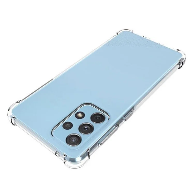 Four Corners Shock Absorption Non-Slip Soft TPU Clear Back Case per Samsung Galaxy A73 5G