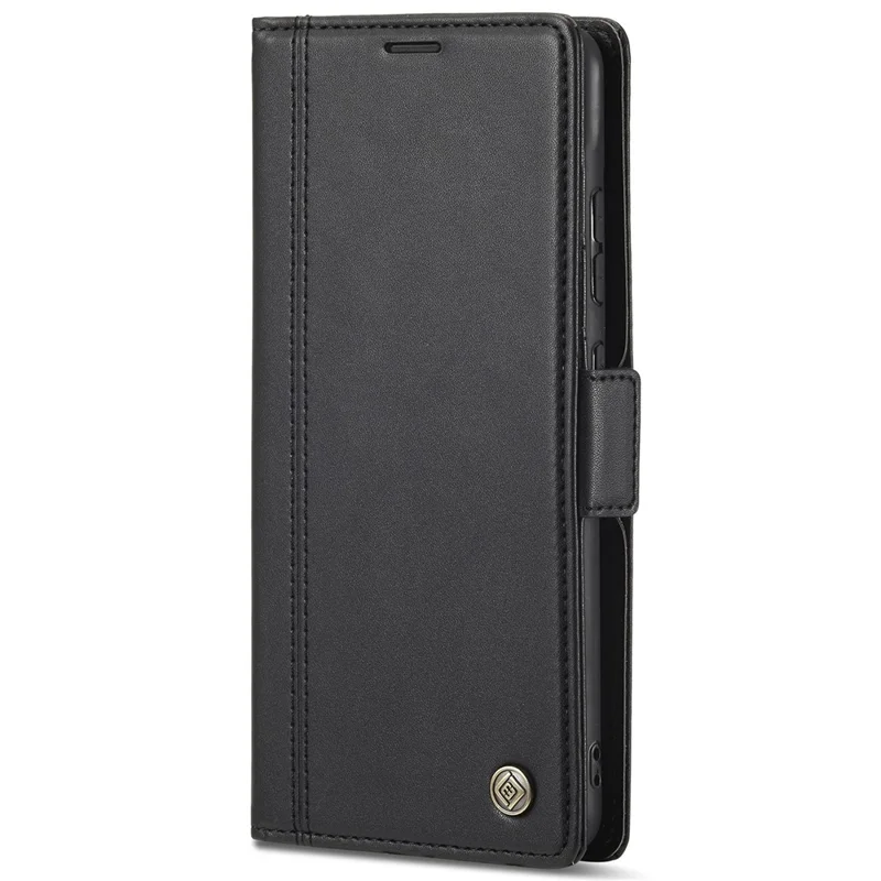 LC.IMEEKE Double Magnetic Clasps PU Leather Foldable Stand Phone Case Cover with Wallet for Samsung Galaxy A53 5G - Black