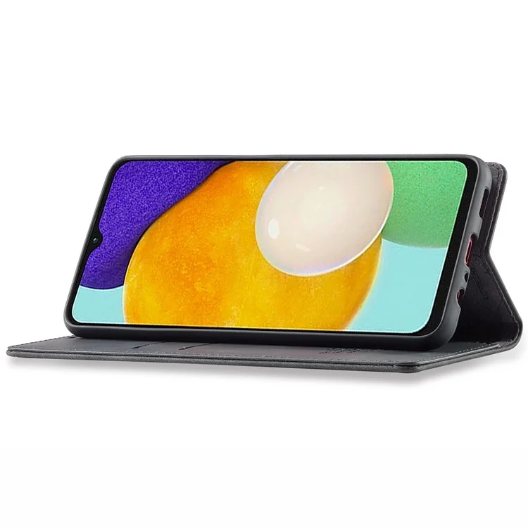 LC.IMEEKE Magnetic Auto Closing PU Leather + TPU Stand Wallet Phone Case Shell for Samsung Galaxy A13 5G / A04s 4G (164.7mm) - Black
