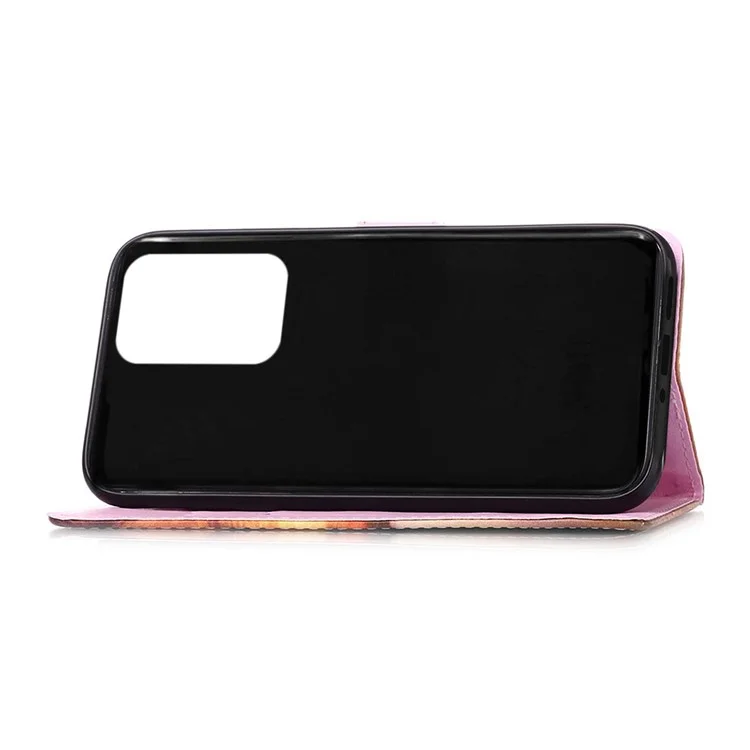 Pattern Printing Stand Wallet Cover Protector PU Leather All-round Protection Phone Case with Hand Strap for Samsung Galaxy A53 5G - Baby Panda