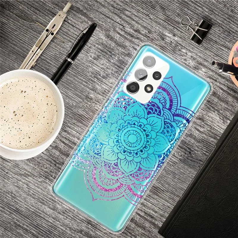 Mandala Pattern Printing Scratch-resistant TPU Phone Case Cover for Samsung Galaxy A53 5G - Style B