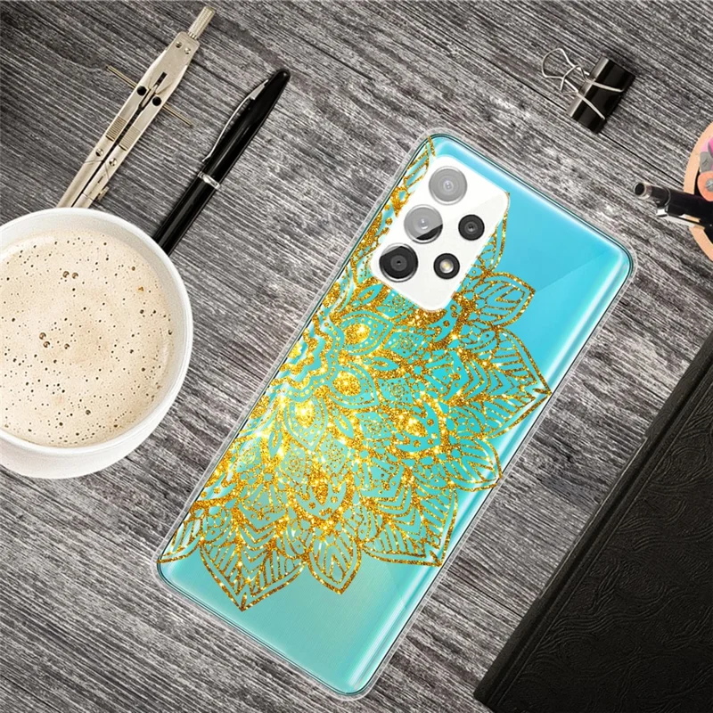 Mandala Pattern Printing Non-deformable TPU Phone Case Cover for Samsung Galaxy A52 4G / 5G / A52s 5G - Style I