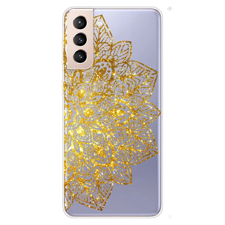 Slim Mandala Pattern Printing Soft TPU Phone Case Cover Back Protective Shell for Samsung Galaxy S22+ 5G - Style I