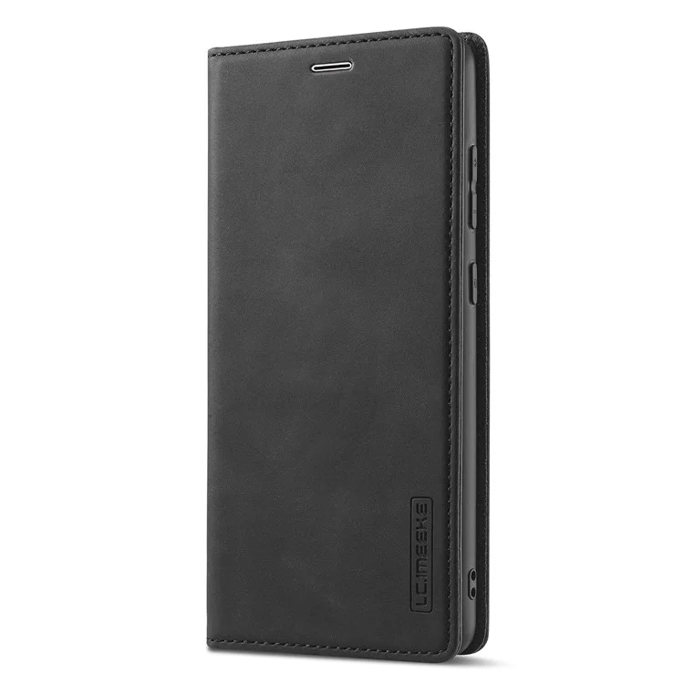 LC.IMEEKE Strong Magnetic Auto Closing PU Leather + TPU Stand Wallet Phone Case Phone Shell for Samsung Galaxy A53 5G - Black