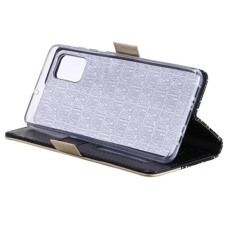 Zipper Wallet Stand Lace Leather Case Shockproof Phone Cover with Bowknot Strap for Samsung Galaxy A33 5G - Black