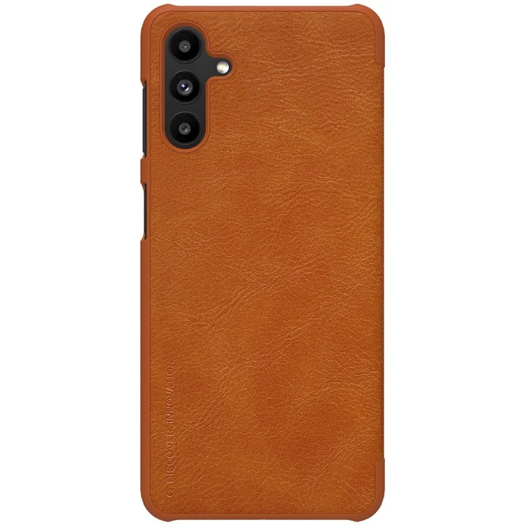 NILLKIN Qin Series PU Leather + PC Phone Case Anti-drop Anti-scratch Cover with Card Holder for Samsung Galaxy A13 5G / A04s 4G (164.7 x 76.7 x 9.1 mm) - Marrón