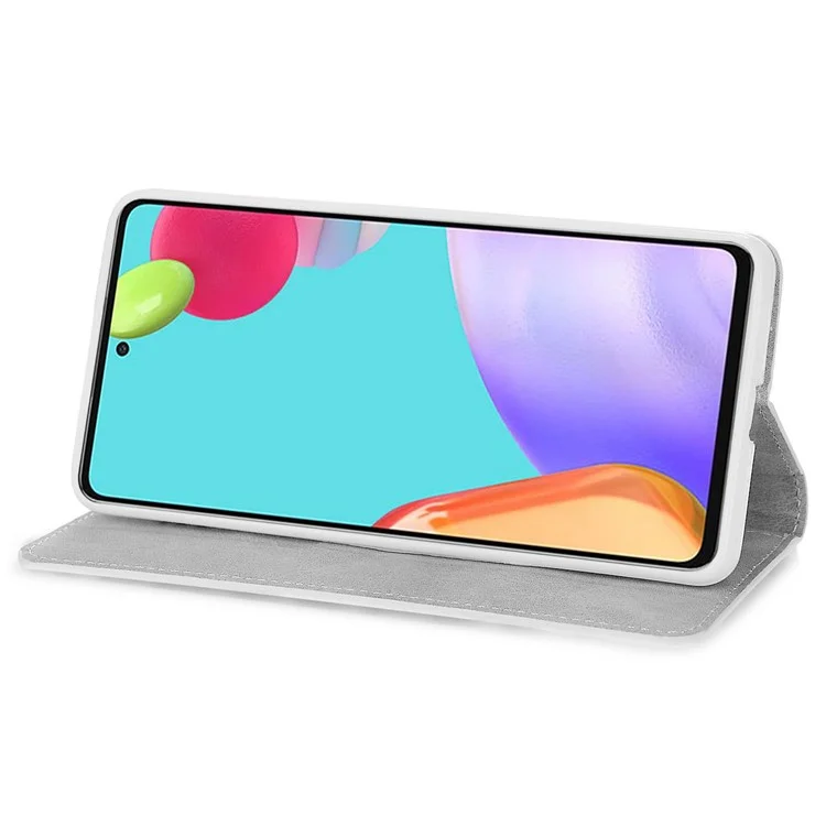 PU Leather Glittery Powder Full Protection Mobile Phone Case Stand Wallet Cover for Samsung Galaxy A33 5G - Pink