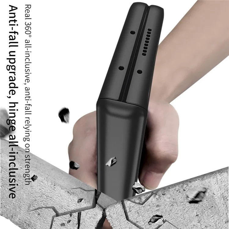 GKK Custodia protettiva in PC rigido pieghevole magnetica per Samsung Galaxy Z Fold3 5G - Nero
