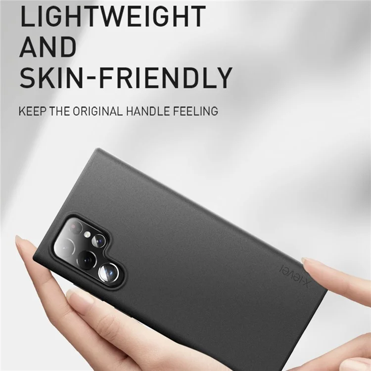 Защитный чехол X-LEVEL Guardian Series Soft TPU с матовой поверхностью, устойчивый к царапинам, для Samsung Galaxy S22 5G - черный
