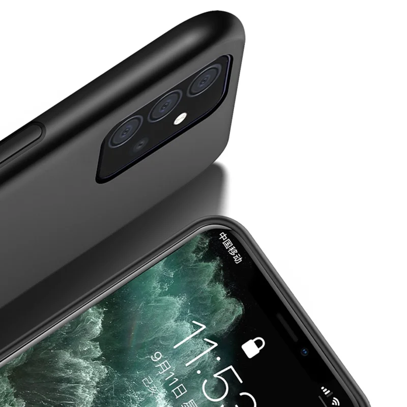 Custodia antiurto per telefono con lastra di metallo magnetica incorporata Antigraffio Custodia per telefono Shell per Samsung Galaxy A52 4G / A52s 5G / A52 5G - Nero