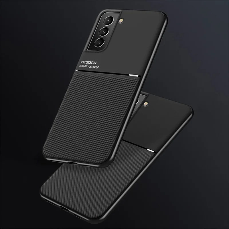 Anti-polvo Antigolpes Funda de Teléfono Móvil de TPU + Piel de PU Funda Smartphone para Samsung Galaxy S22 Ultra 5G - Verde