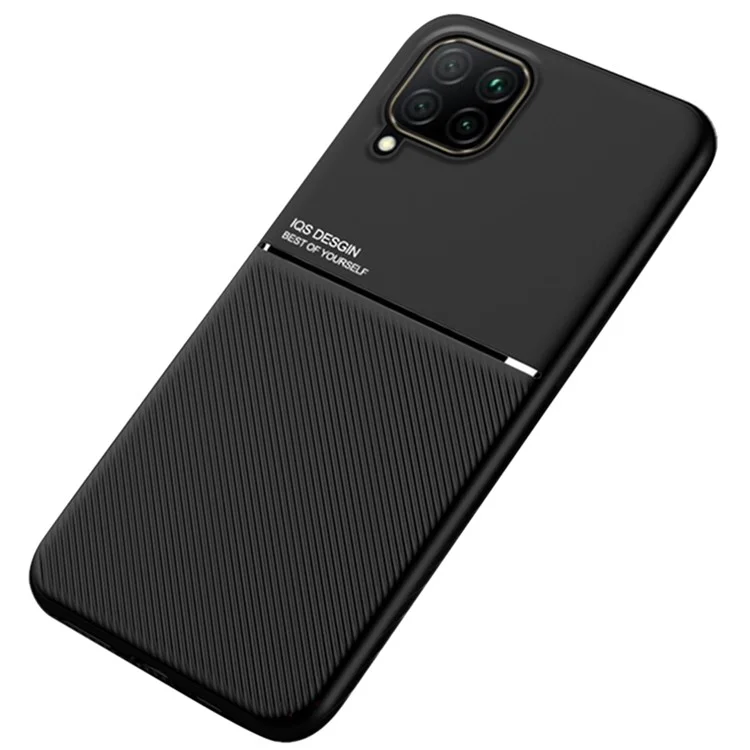 Custodia Per Telefoni Shock in Stile Business TPU + PU Coperco di Protectivo Pecheated PU PU Samsung Galaxy A22 4G (versione Ue)/m32 (versione Globale) - Nero
