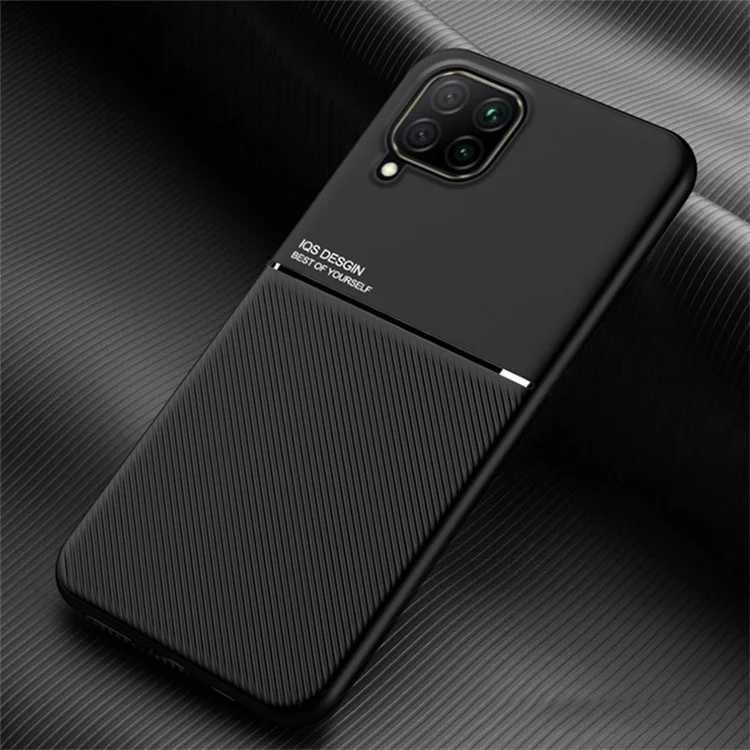 Custodia Per Telefoni Shock in Stile Business TPU + PU Coperco di Protectivo Pecheated PU PU Samsung Galaxy A22 4G (versione Ue)/m32 (versione Globale) - Nero