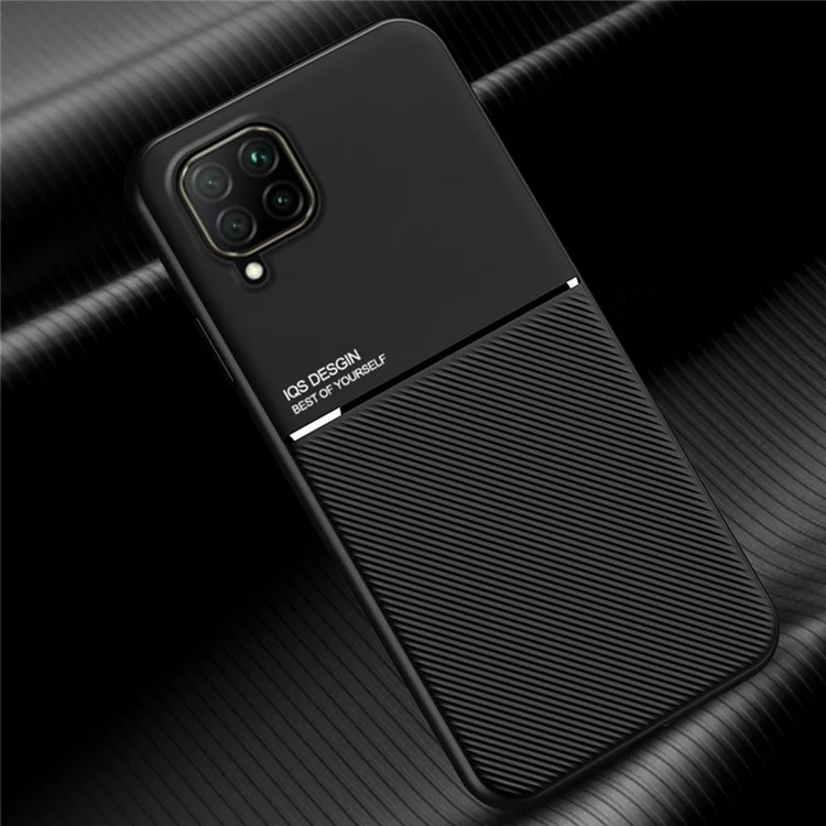 Custodia Per Telefoni Shock in Stile Business TPU + PU Coperco di Protectivo Pecheated PU PU Samsung Galaxy A22 4G (versione Ue)/m32 (versione Globale) - Nero