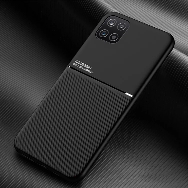 Custodia per telefono antiurto in TPU + PU con rivestimento in pelle resistente agli urti e protezione anti-caduta per Samsung Galaxy A22 5G (versione EU) - Nero