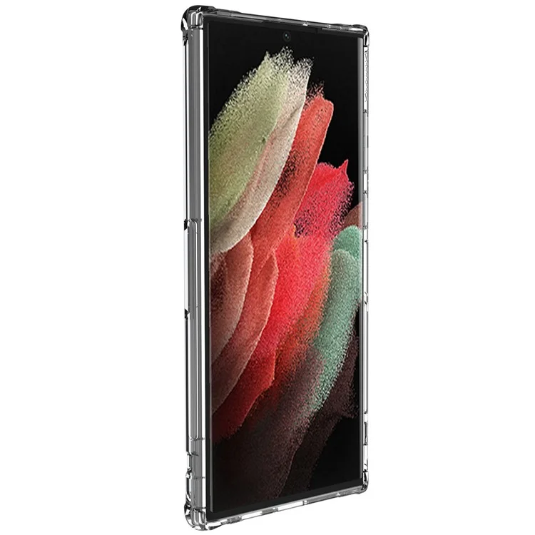 NILLKIN Nature TPU Pro Series Anti-fall Scratch-resistant PC + TPU Dual Protection Clear Phone Case Protective Cover for Samsung Galaxy S22 Ultra 5G - Transparente