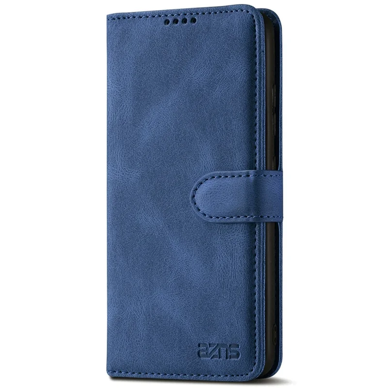 AZNS Magnetic Clasp Leather Case Drop-proof Fully Wrapped Wallet Stand Phone Cover for Samsung Galaxy A32 4G (EU Version) - Blue