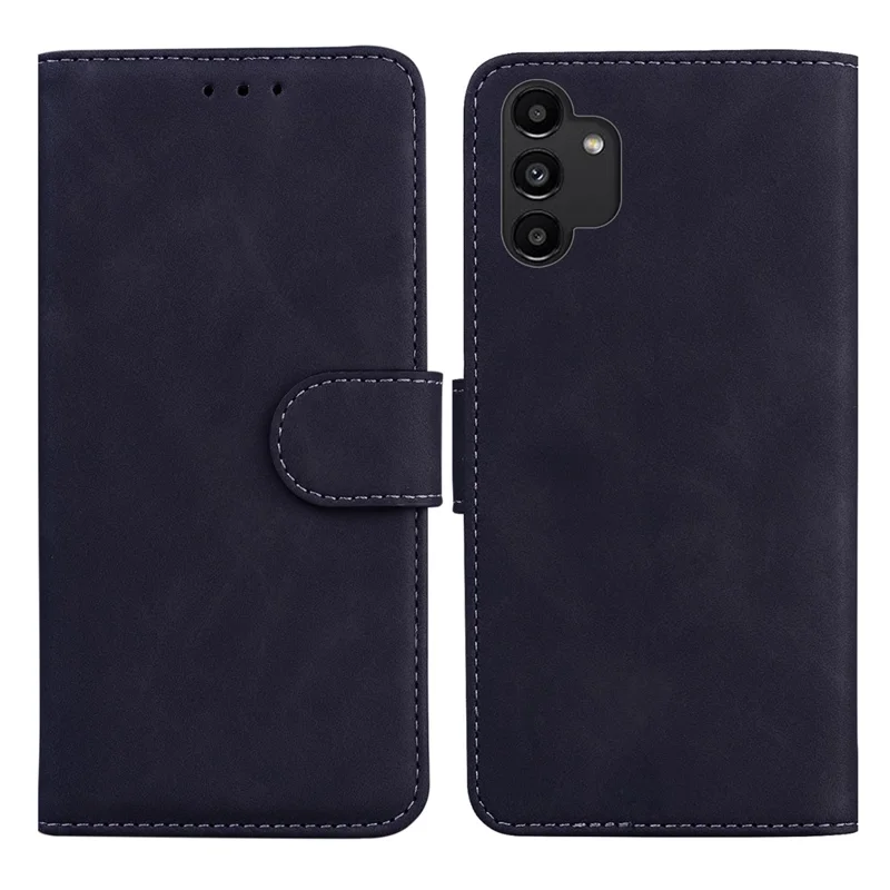 Para o Samsung Galaxy A13 4G Protetive Protection Prática Capa Prática Capa Magnética Capel de Pole de Tolo Com Stand - Preto