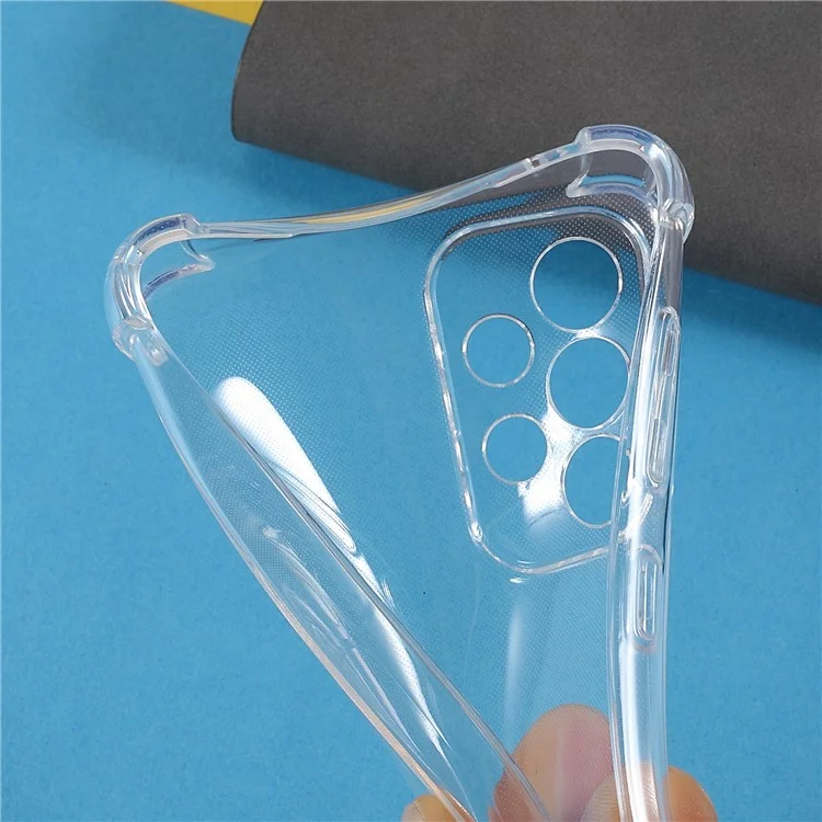 Enhanced Corners Precise Cutout 1.5mm Thickened Soft TPU Case Transparent Phone Cover for Samsung Galaxy A33 5G