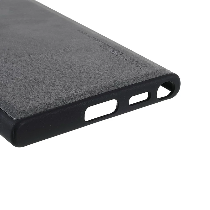 X-LEVEL Vintage Style PU Leather Coated TPU Protective Cover Scratch-resistant Phone Case for Samsung Galaxy S22 Ultra 5G - Grey