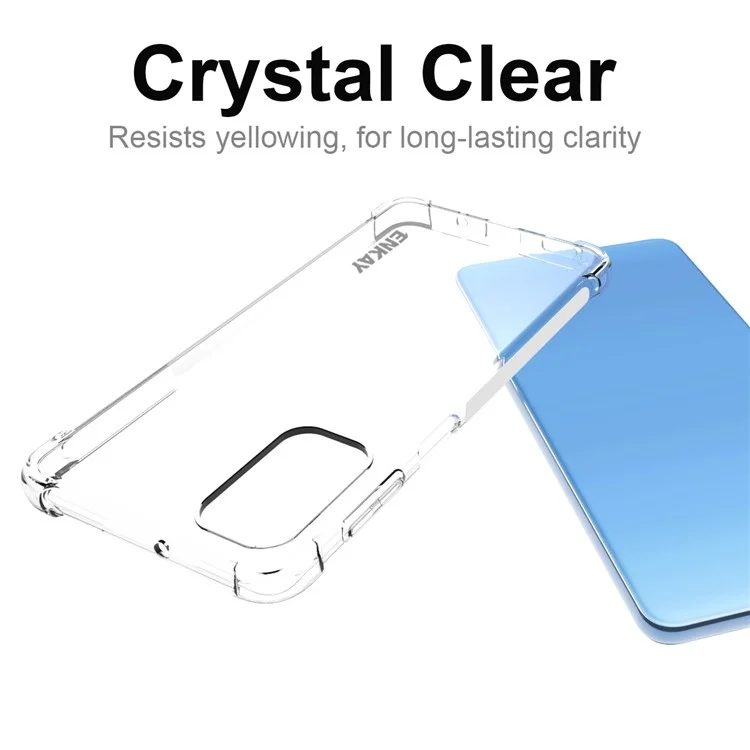 Enkay Hat Prince Shock-resection Colleden Corners Antiplip Edge Transparent TPU Chace Shell Для Samsung Galaxy M52 5G