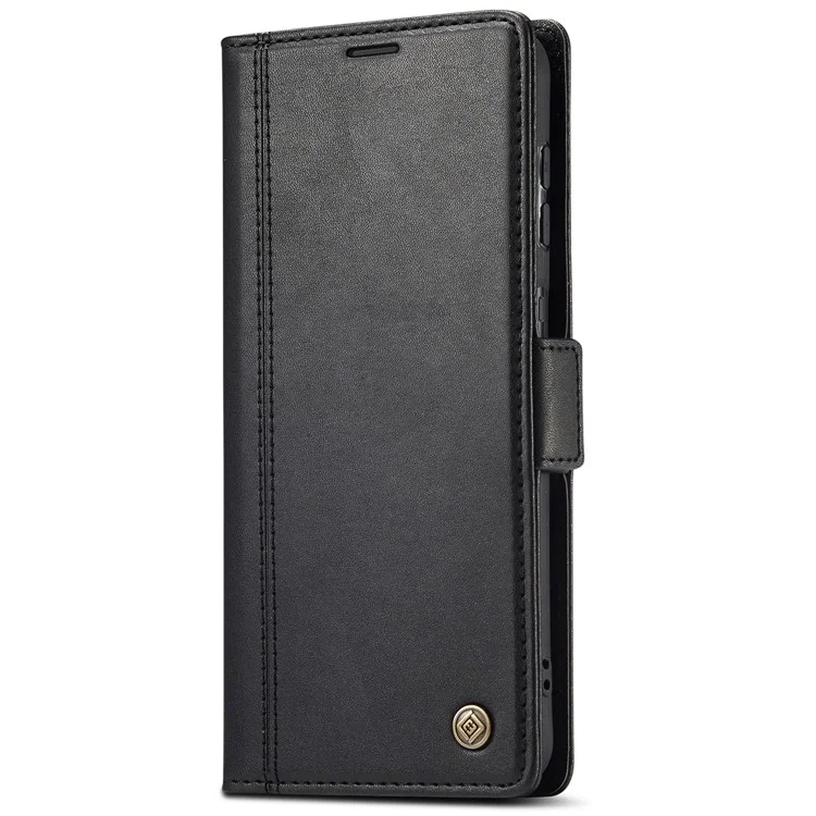 LC.IMEEKE PU Leather Cover Stand Wallet Double Magnetic Clasps Phone Case Shell for Samsung Galaxy A13 5G / A04s 4G (164.7mm) - Black