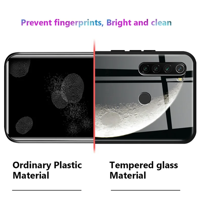 Pattern Printing Anti-Scratch Tempered Glass Back Soft TPU Frame Shock-Absorption Phone Case for Samsung Galaxy A53 5G - Peach Blossom