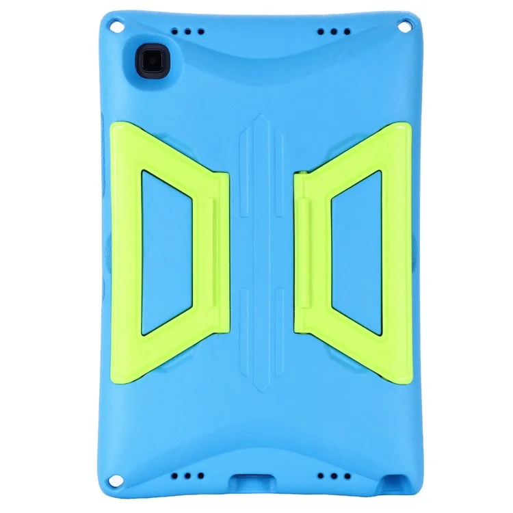 Hard EVA + PC Kickstand Cover with Shoulder Strap for Samsung Galaxy Tab A7 10.4 (2022) / (2020) - Blue / Green