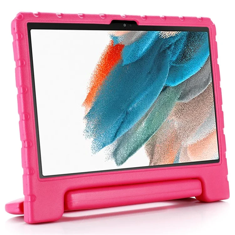 Handle Portable Kickstand Design Shockproofproof Eva Protective Tablet Couvercle de Boîtier Pour Samsung Galaxy Tab A8 10.5 (2021) - Rose