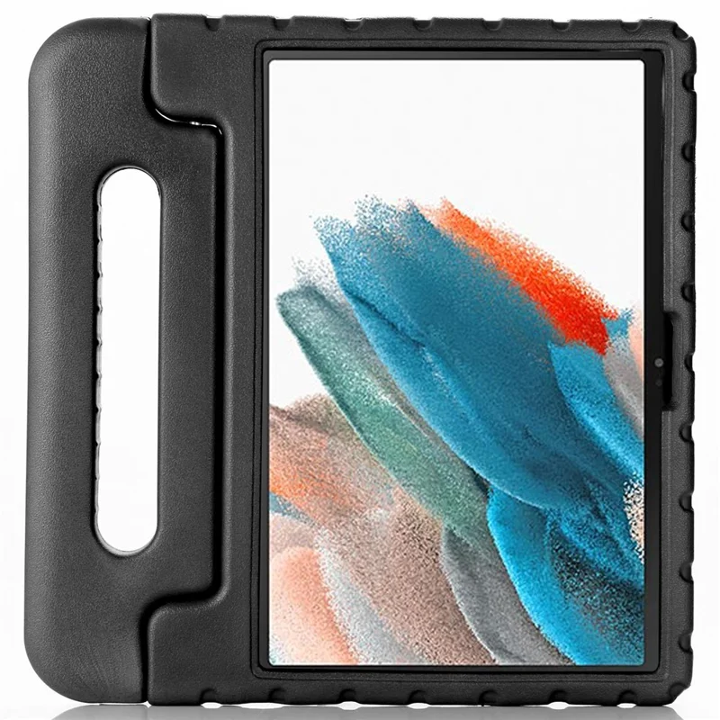 For Samsung Galaxy Tab A8 10.5 (2021) / (2022) Portable Handle Kickstand Shockproof EVA Protective Tablet Case Cover - Black