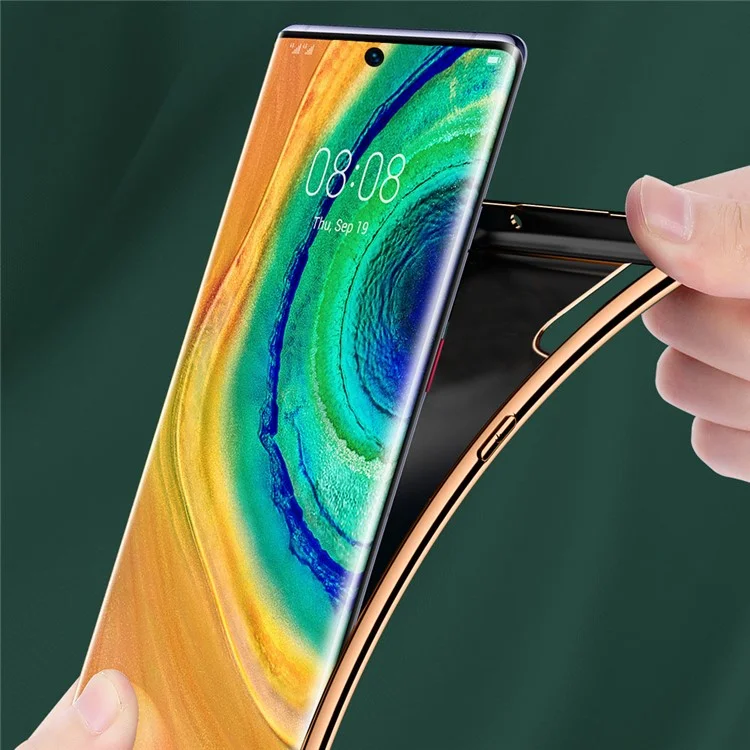 SULADA Litchi Texture Electroplating PU Leather Coated PC + TPU Hybrid Shell Anti-scratch Phone Case Cover for Samsung Galaxy S22 Ultra 5G - Green