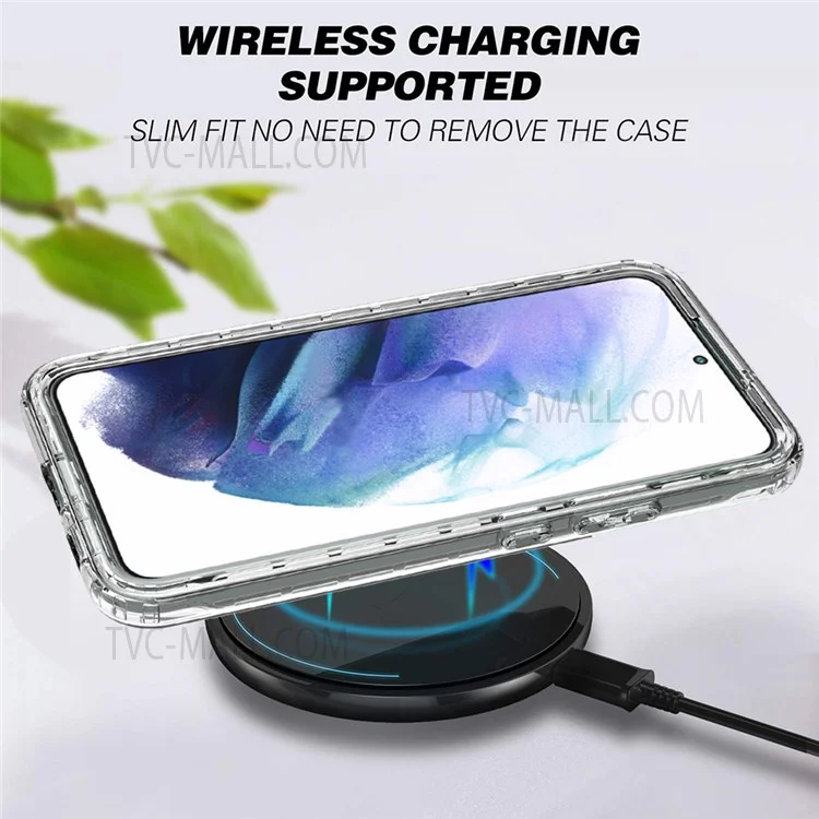 Para Samsung Galaxy S22+ 5G TPU + PC Anti-drop Mobile Phone Case Desmontable Diseño 2 en 1 Funda de Teléfono de Color Degradado Claro - Azul Degradado