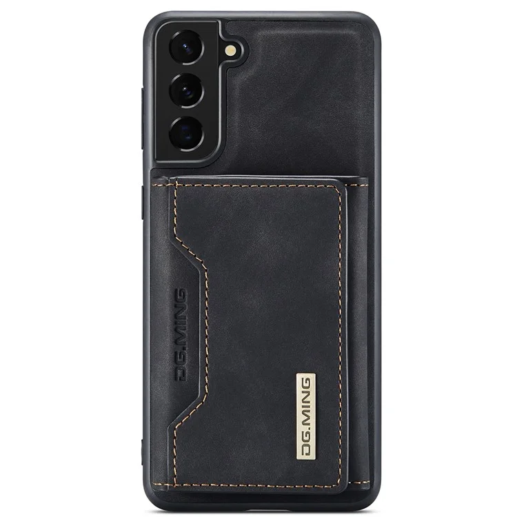 Защитный чехол для телефона DG.MING M2 Series Wireless Charging Shockproof с отсоединяемым 2-в-1 кошельком для Samsung Galaxy S22+ 5G - черный
