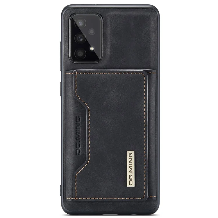 Étui de protection pour téléphone DG.MING M2 Series Detachable 2-in-1 Wallet avec fonction de chargement sans fil pour Samsung Galaxy A53 5G - Noir