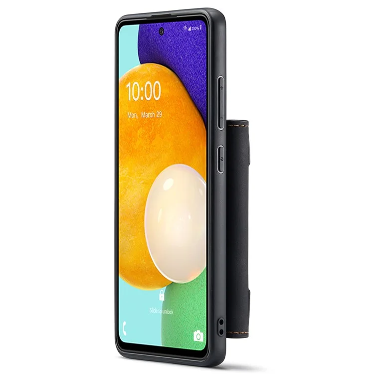 Étui de protection pour téléphone DG.MING M2 Series Detachable 2-in-1 Wallet avec fonction de chargement sans fil pour Samsung Galaxy A53 5G - Noir