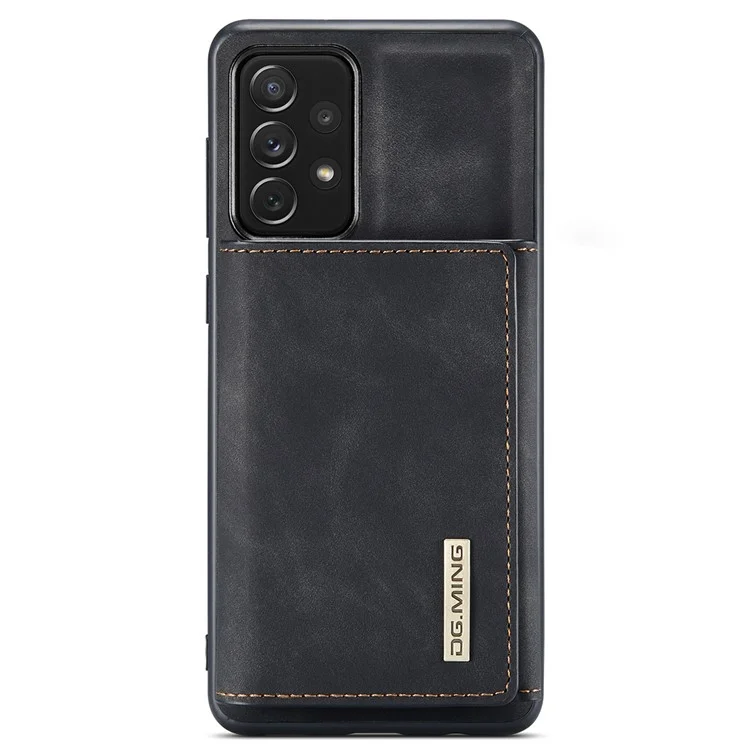 Dg. MING M1-Serie Anti-Fallen Abnehmbare 2-in-1-Brieftasche Telefongehäuse Stoßfest Telefonschutzstütze Wireless Welpen Für Samsung Galaxy A33 5G - Schwarz