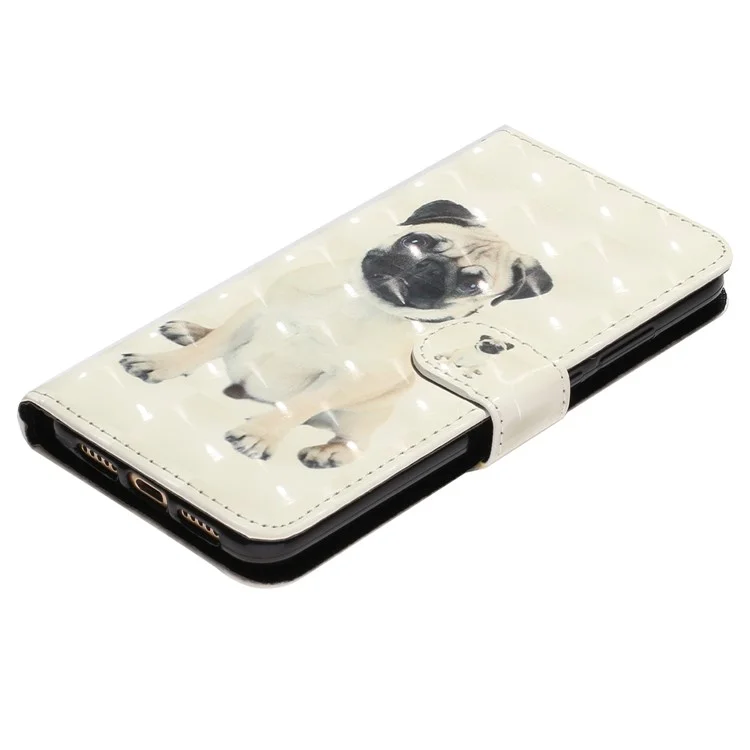 Musterdruck Vollgewickelt Folio Flip Leder Brieftasche Telefon Fallbezug Mit Stand Für Samsung Galaxy A53 5G - Hund