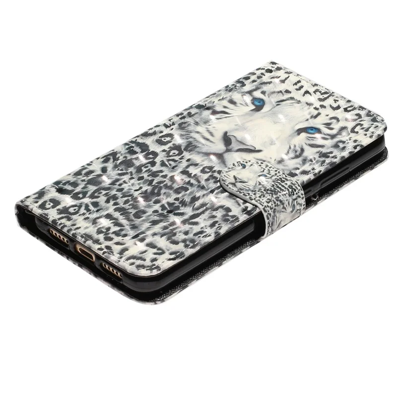 Pattern Printing Fully Wrapped Folio Flip Leather Wallet Phone Case Cover with Stand for Samsung Galaxy A53 5G - Leopard Texture