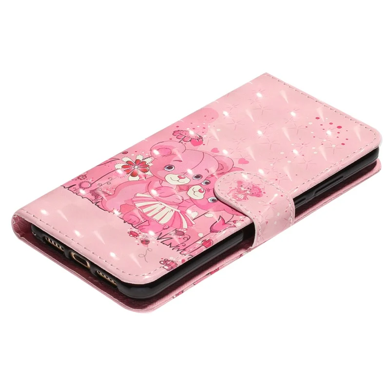 Pattern Printing Fully Wrapped Folio Flip Leather Wallet Phone Case Cover with Stand for Samsung Galaxy A53 5G - Bear