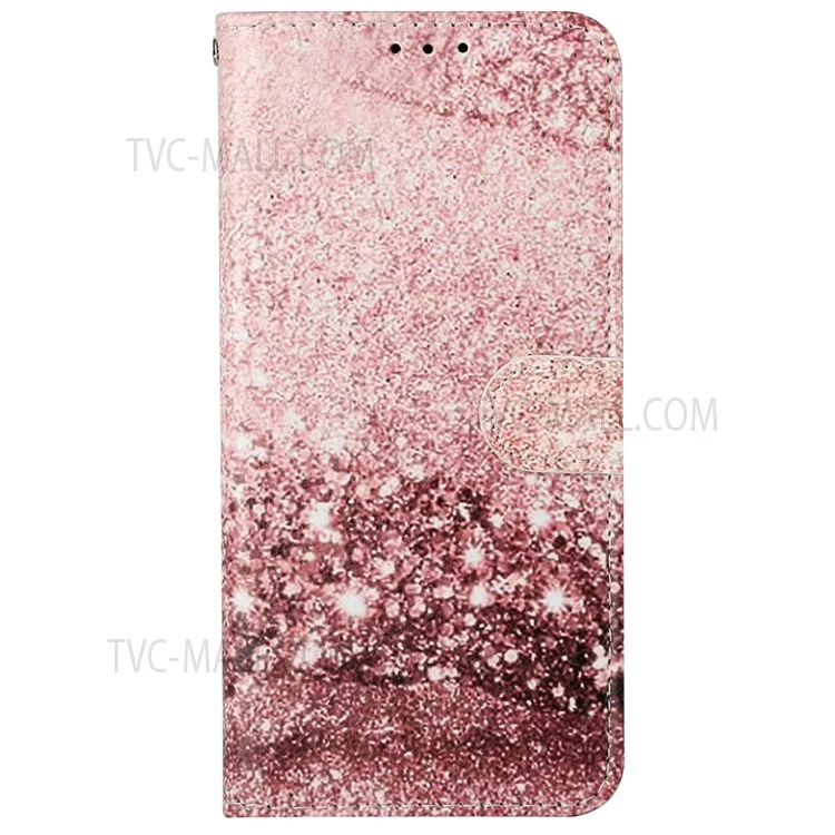 Pattern Printing Wallet Stand PU Leather + TPU Well-protected Phone Case Cover for Samsung Galaxy A53 5G - Rose Gold
