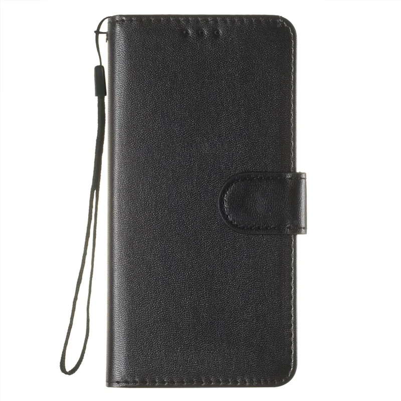 Solid Color Shockproof Magnetic Closure Flip Leather Protective Wallet Shell Stand Case for Samsung Galaxy S22 Ultra 5G - Black