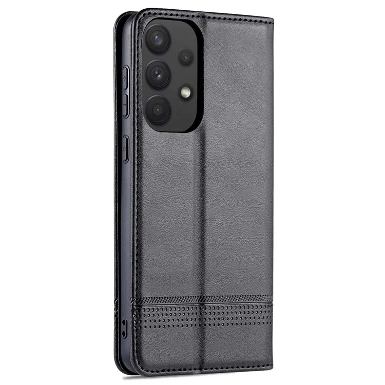 AZNS Portafoglio in Pelle PU Flip Case Assorbimento Magnetico Supporto Pieghevole Custodia Protettiva per Samsung Galaxy A53 5G - Nero