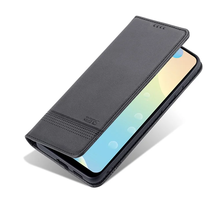 AZNS Portafoglio in Pelle PU Flip Case Assorbimento Magnetico Supporto Pieghevole Custodia Protettiva per Samsung Galaxy A53 5G - Nero